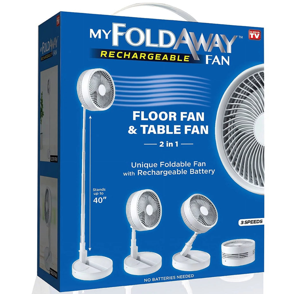 2in1 Foldable Portable Rechargeable Fan L36338