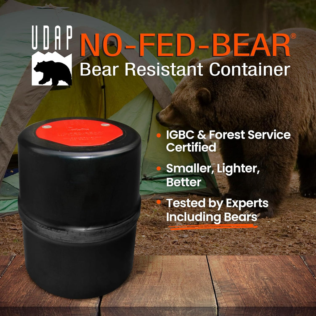 Bear Resistant Food Storage Container, 2 Gallons F520355