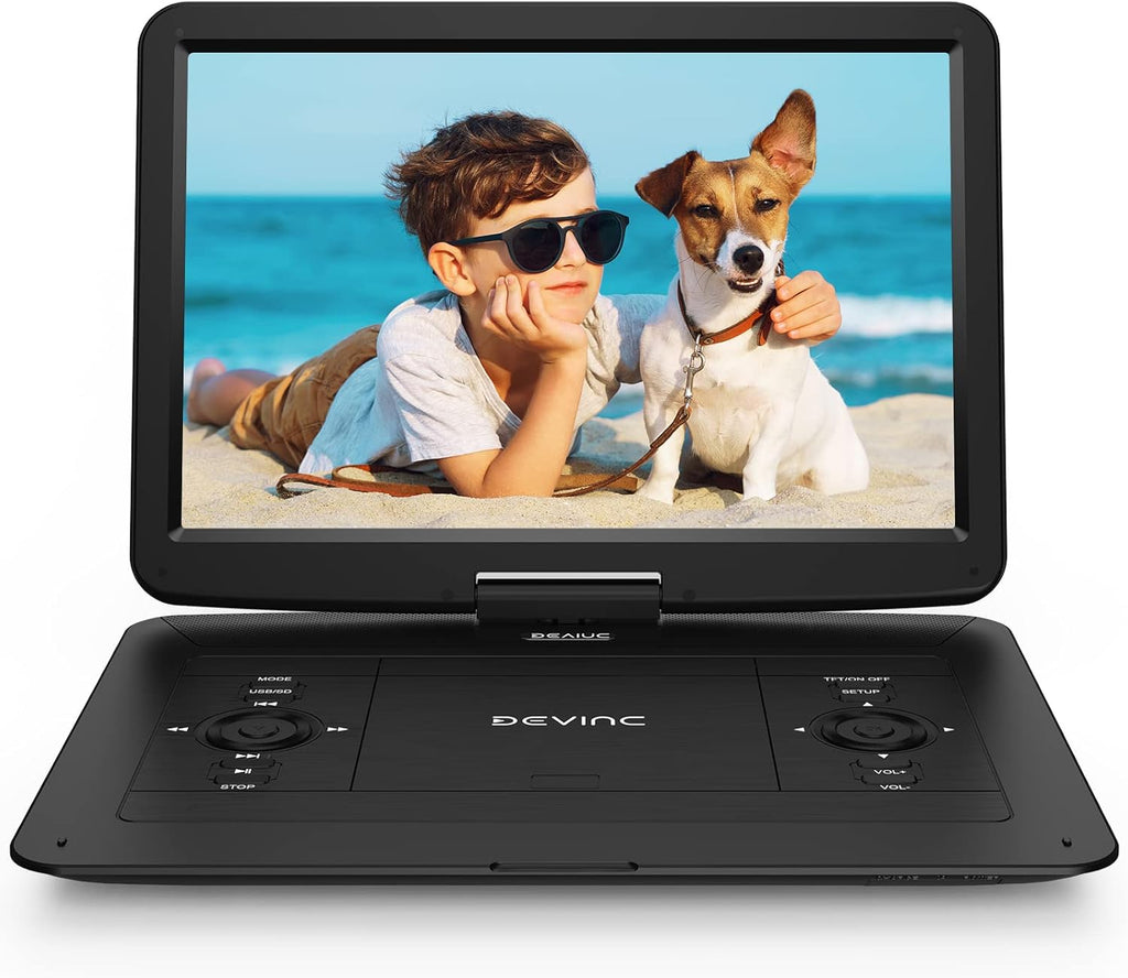 17.9" Portable DVD Player with 15.6" HD Swivel Screen, Rechargeable Battery, Remote Control S79679