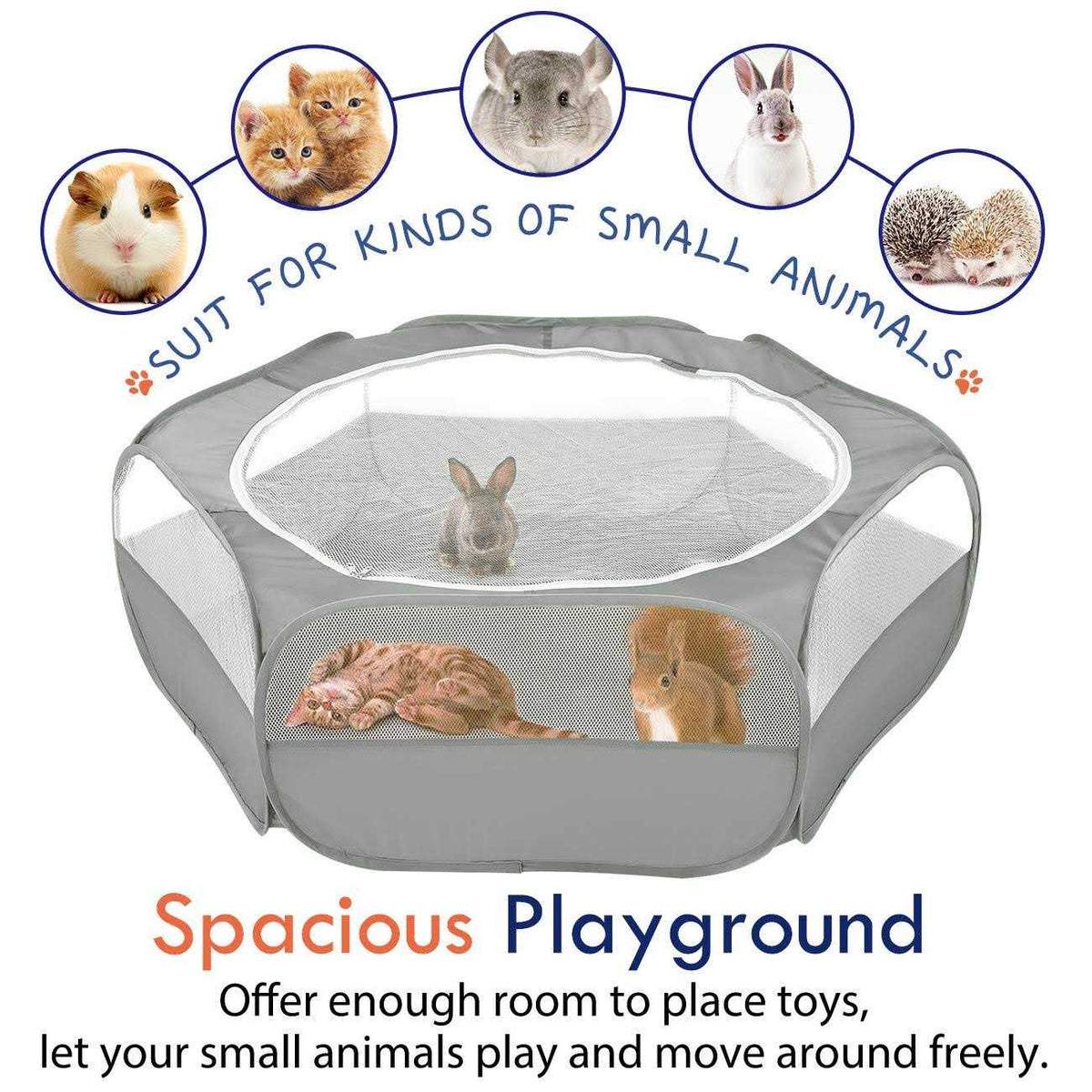 Small Animals Playpen with Zippered Cover J44469