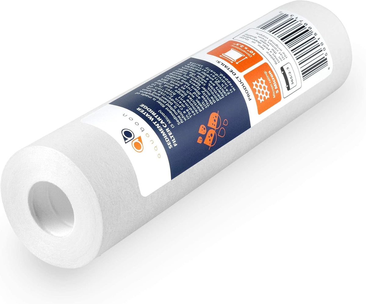 12 Pack 5 Micron 10 inch Reverse Osmosis Sediment and Carbon Filters B475