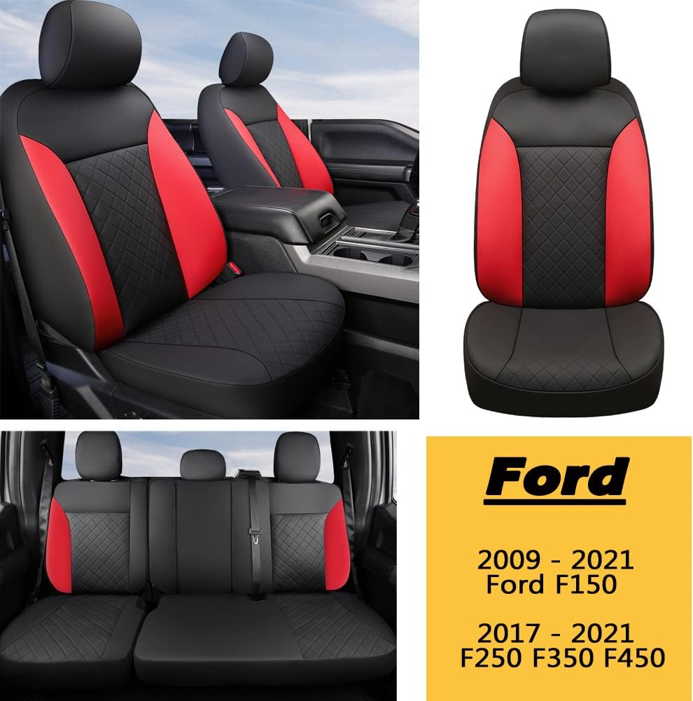 Custom Fit Car Seat Covers Full Set Black Blue A2968