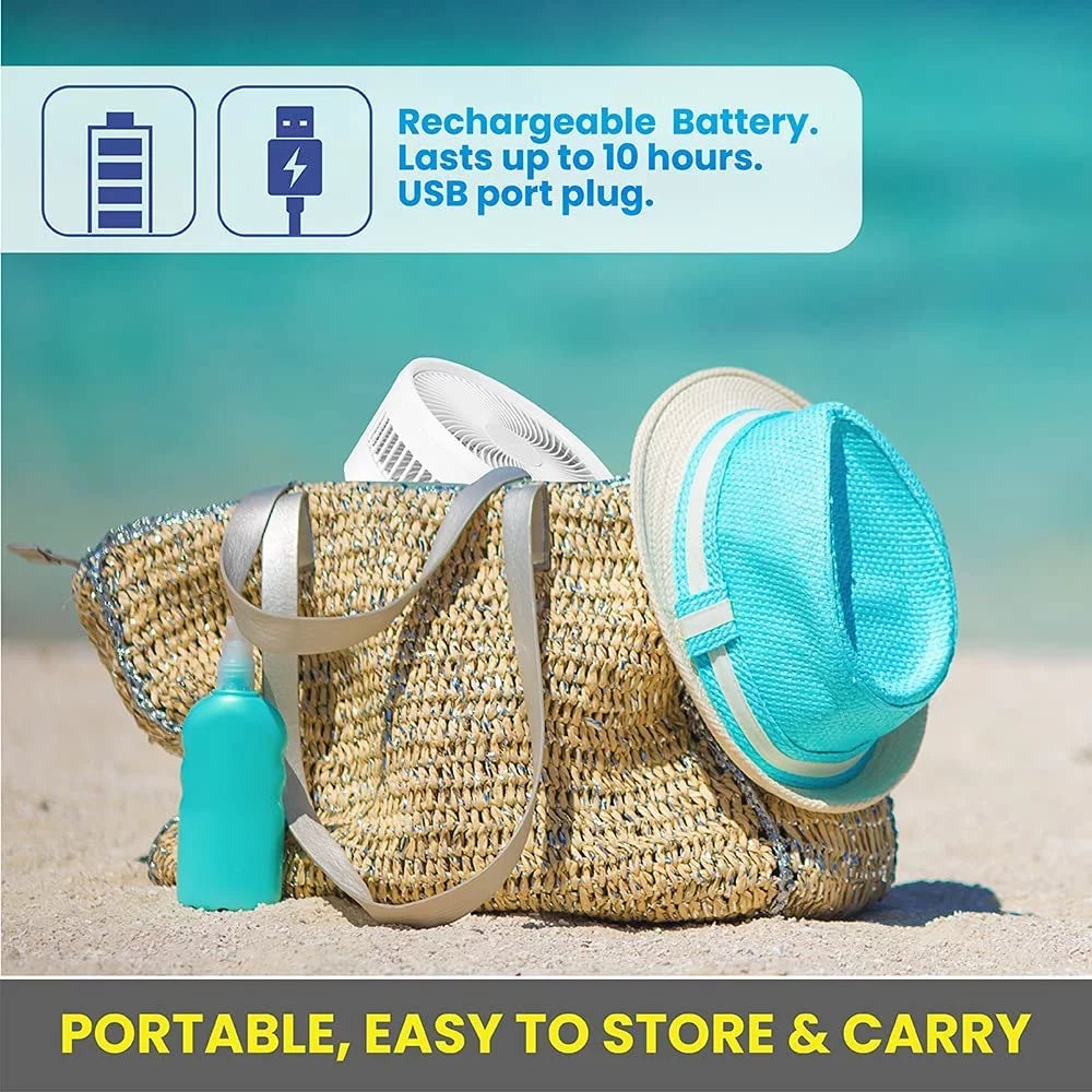 2in1 Foldable Portable Rechargeable Fan L36338