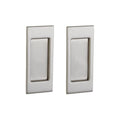 Small Satin Nickel Pocket Door U8440