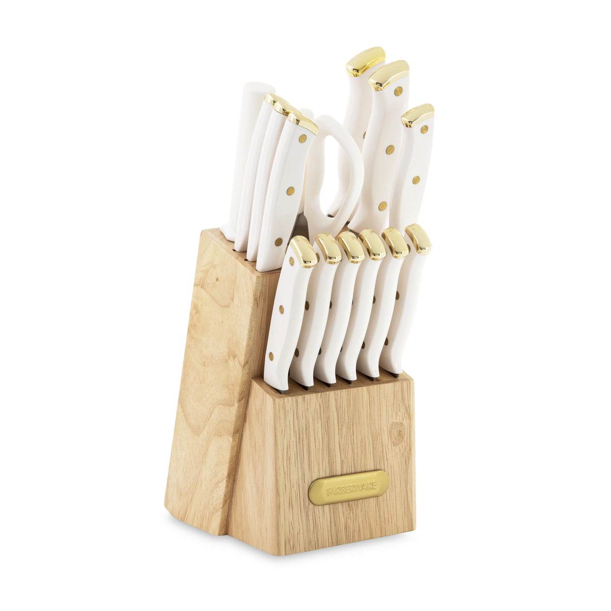 15-Piece Forged Triple Riveted Knife Set with Block X9246