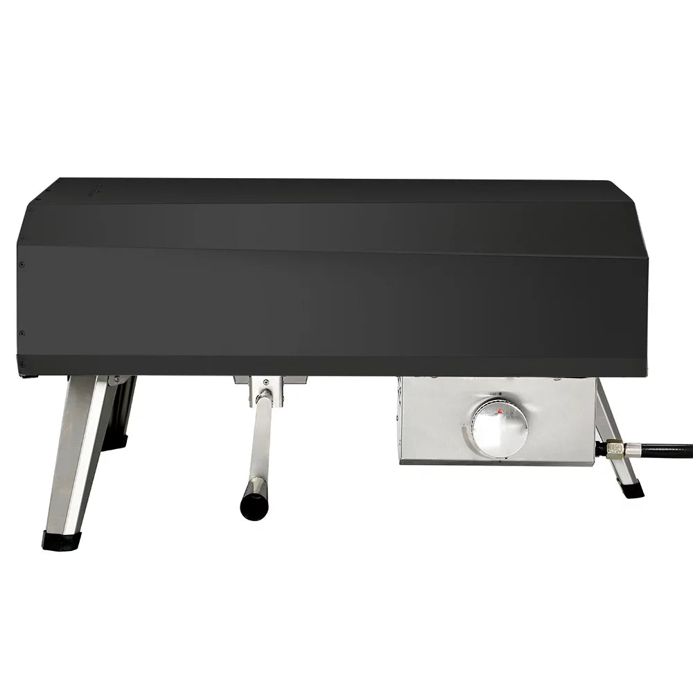 Black 16in. Propane Outdoor Pizza Oven with Rotating Pizza Stone E5081