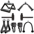 Cable Machine Attachment Set with Tricep Rope, V Bar, Double D Handle, Ankle & Wrist Straps L214512