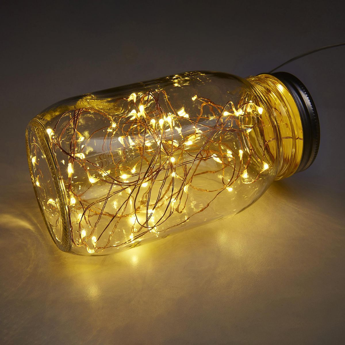 Warm White Copper Wire Lights with Remote J72160