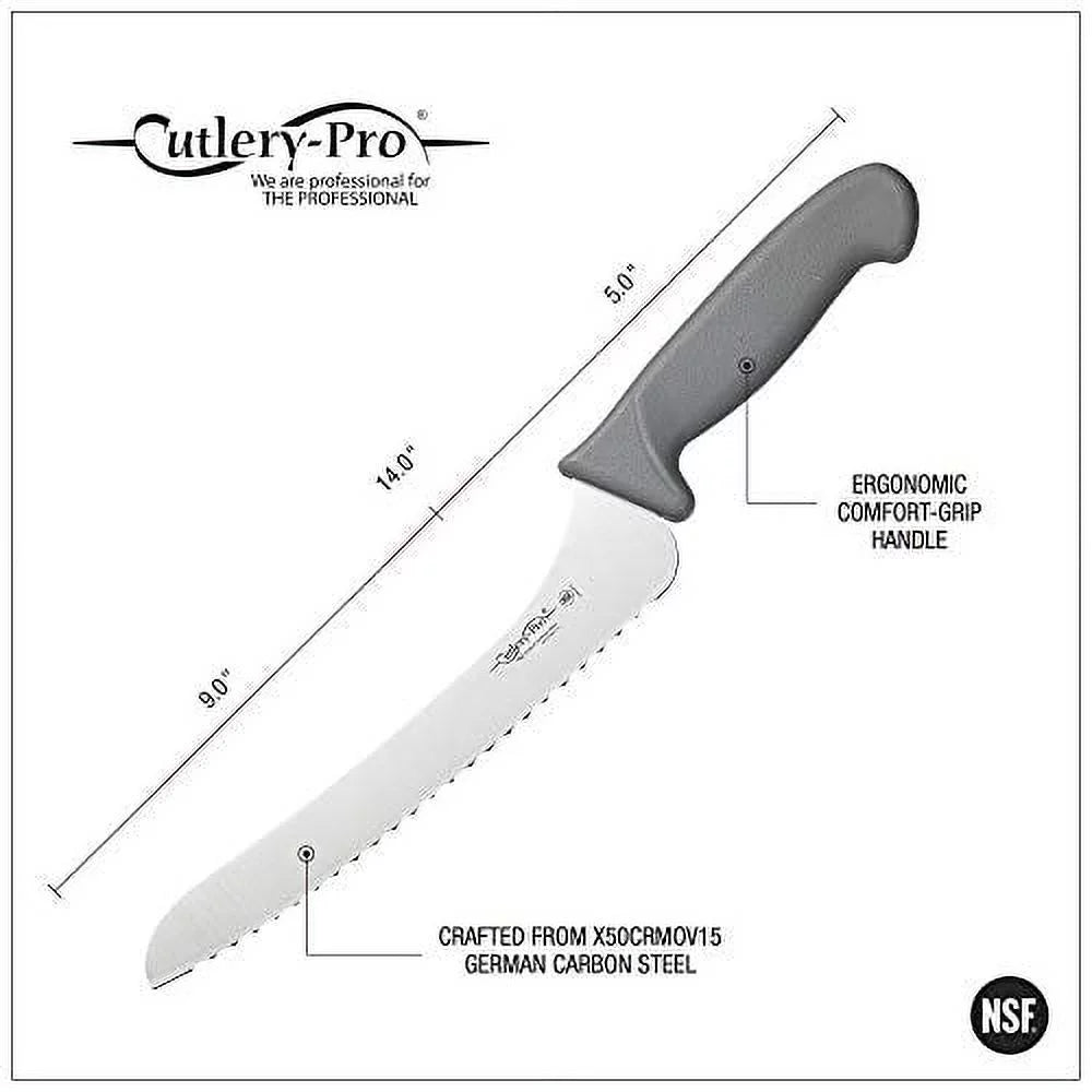 9-Inch Scalloped Offset Bread Knife W2786