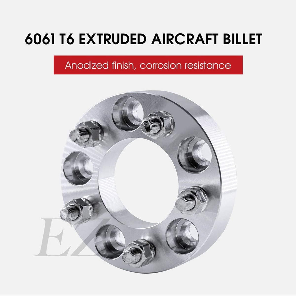 4 Billet Wheel Adapters 5 Lug 5" to 5 Lug 5.5" Thickness 1.25 Inch V1735