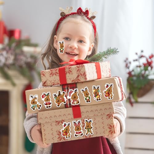 1000Pcs Christmas Self-Adhesive Stickers 12 Design B110