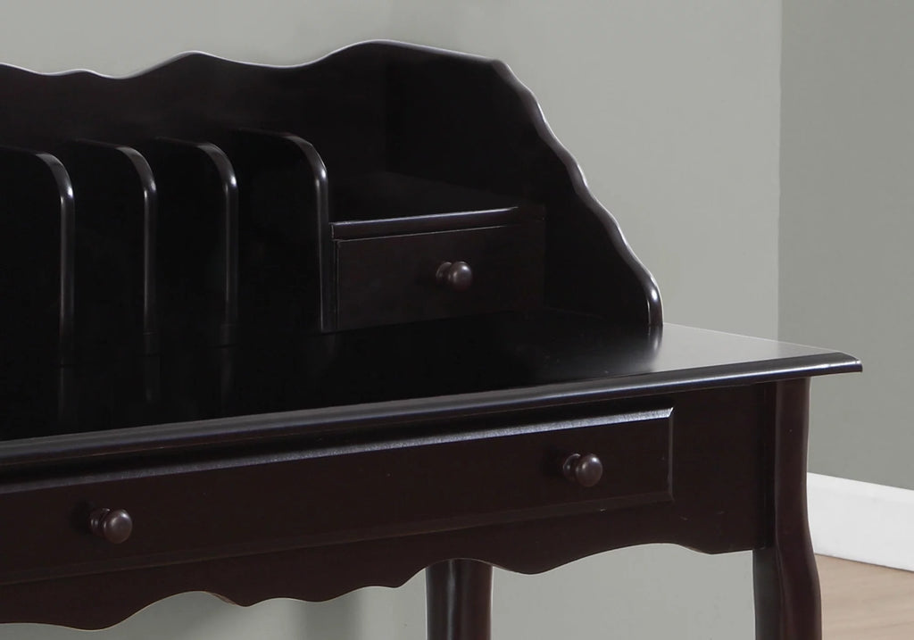 Brown Wood Computer Desk with Storage Drawers M261540