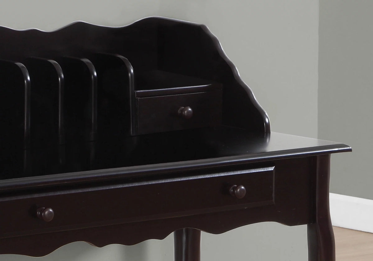 Brown Wood Computer Desk with Storage Drawers M261540
