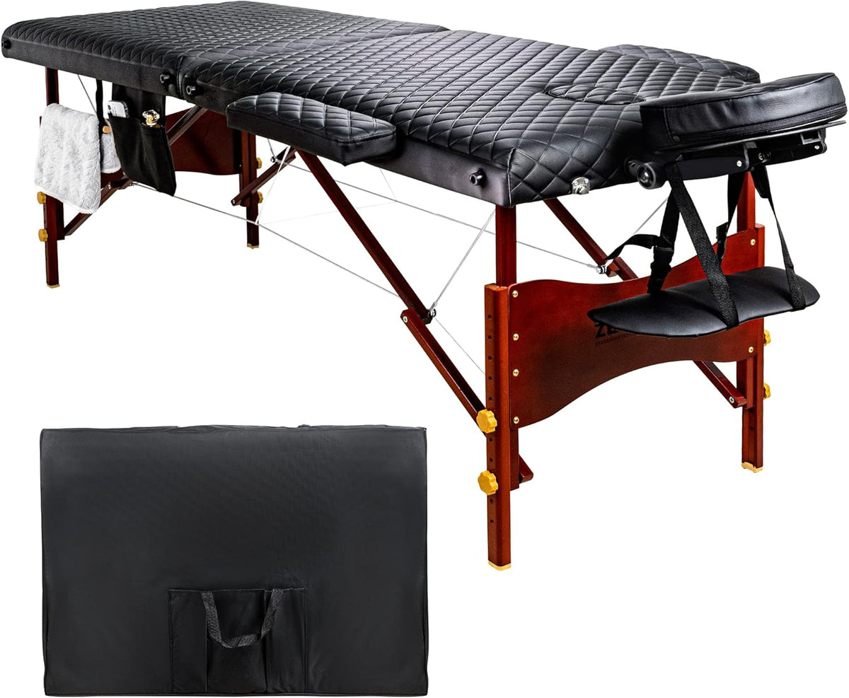 Portable Memory Foam Massage Table with Carrying Case W930829