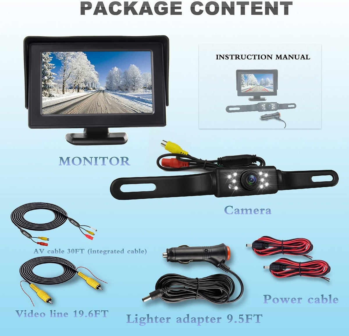 HD Backup Camera and Monitor Kit X356