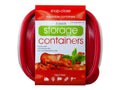 Plastic Square Food Container Pack of 3 J7400