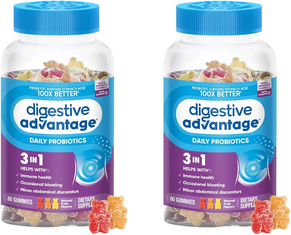 Daily Probiotic Gummies 80ct Pack of 2 B661