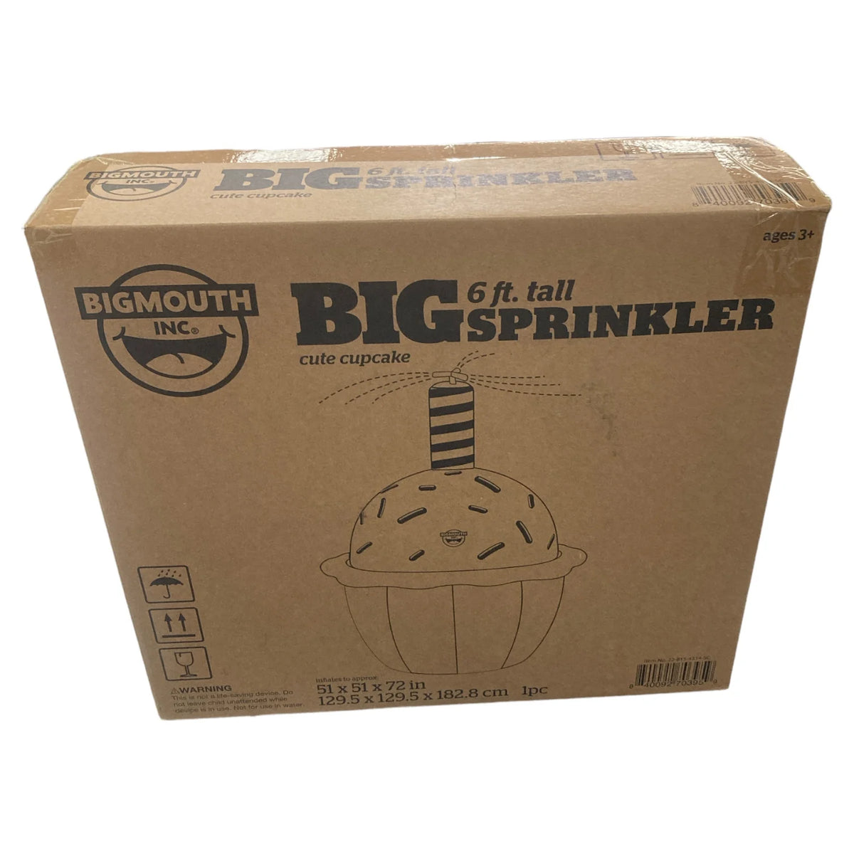 Inflatable Giant Cupcake Yard Sprinkler G141173