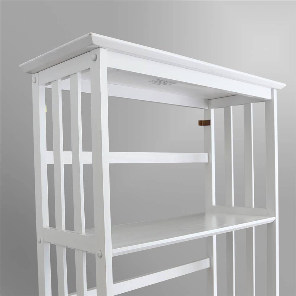 White 5-Shelf Bookcase T7463