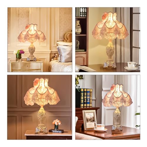 Pink Fabric Shade Table Lamp L5015