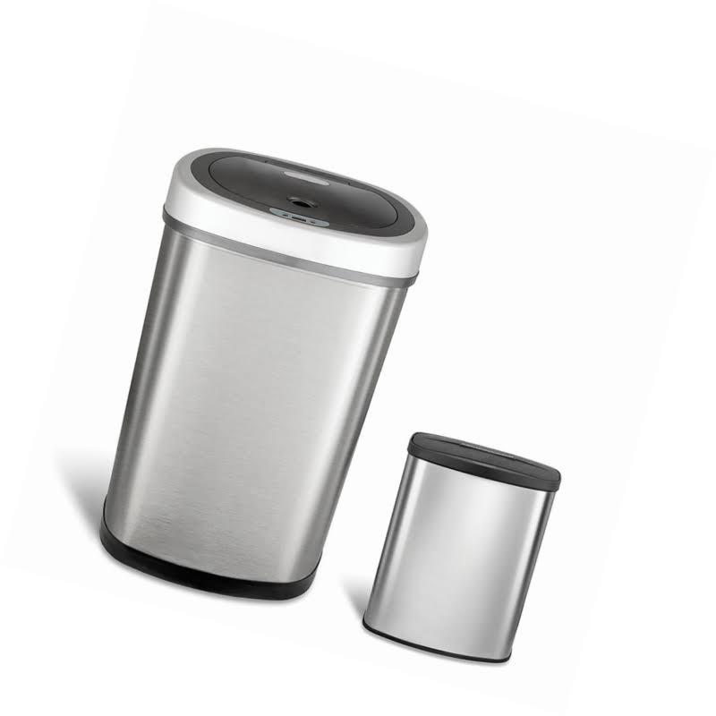 13 Gal 50L & 2 Gal 8L Stainless Trash Can Combo Set T885910