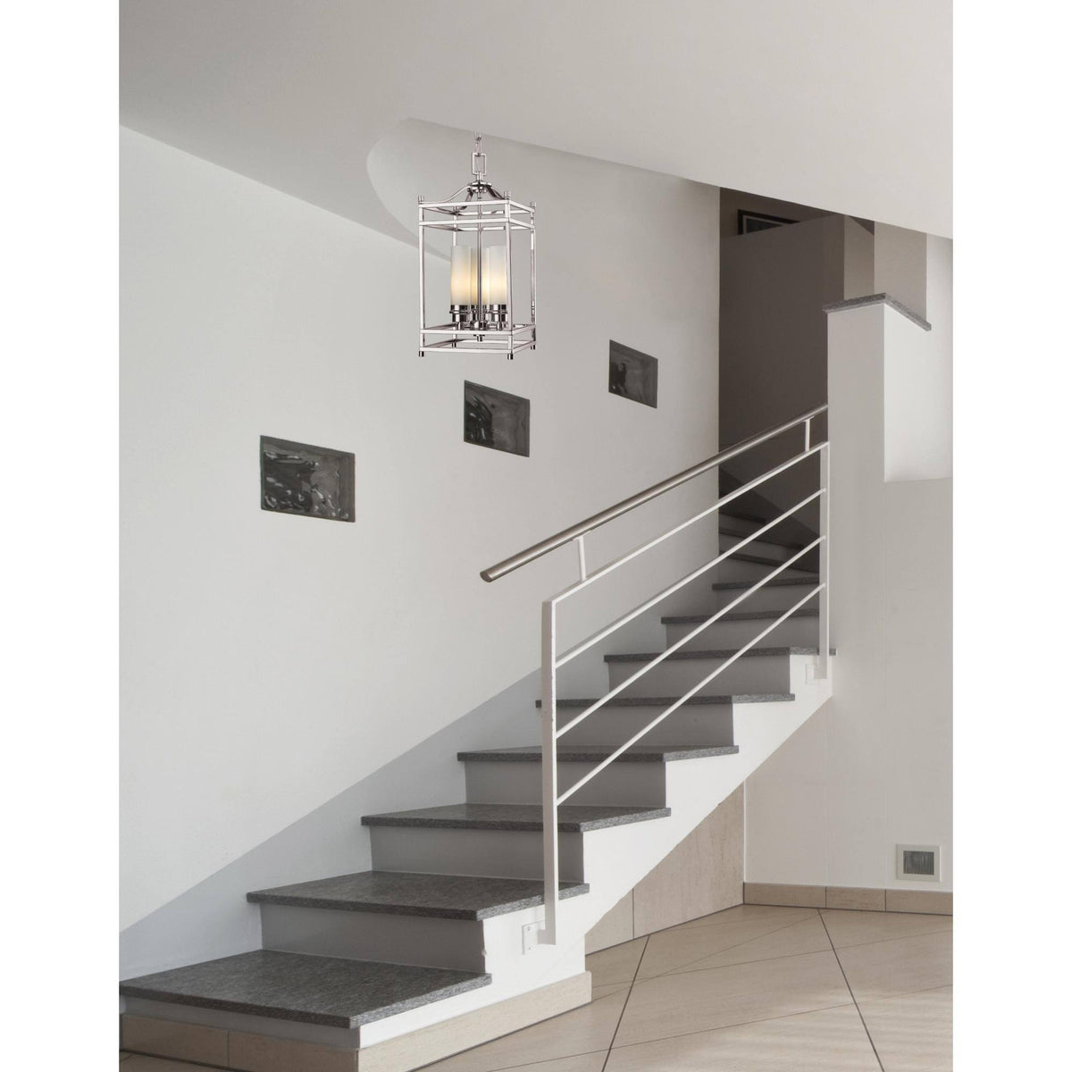 Chrome 3 Light Semi-Flush Mount Z9313