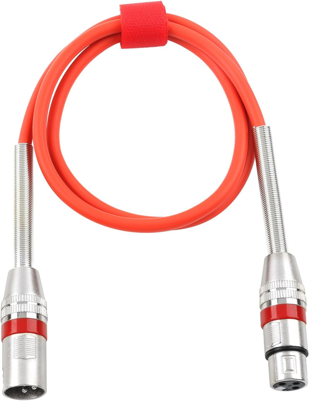 6 Pack Multi-Color 3.3 feet XLR Male to Female Microphone Cable P4655