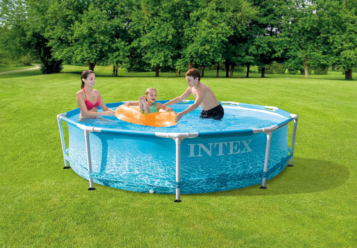10' X 30 Metal Frame Swimming Pool with Filter Pump K72667