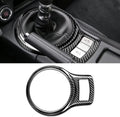Carbon Fiber Gear Shift Panel Frame Cover Trim Sticker, Black W960897