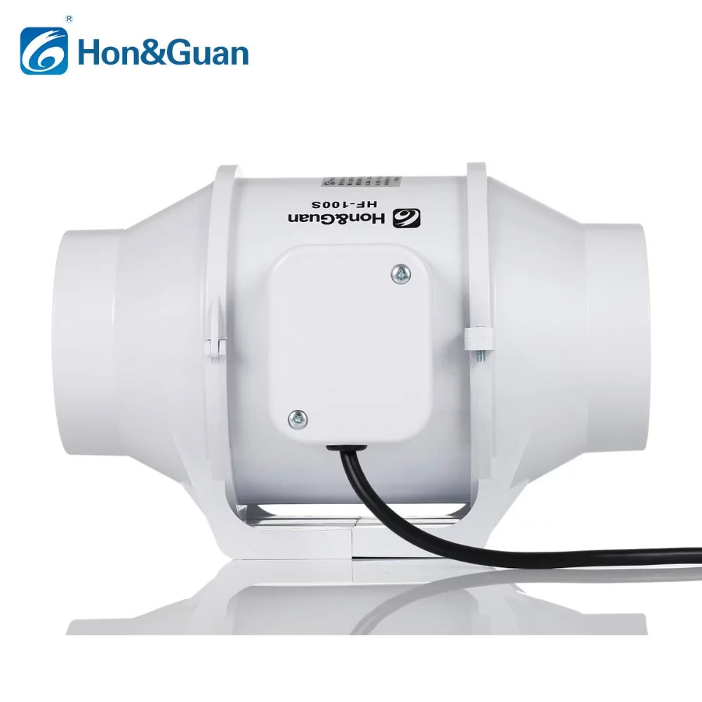 4'' Silent Inline Duct Fan Ventilation Exhaust Ventilator V1110