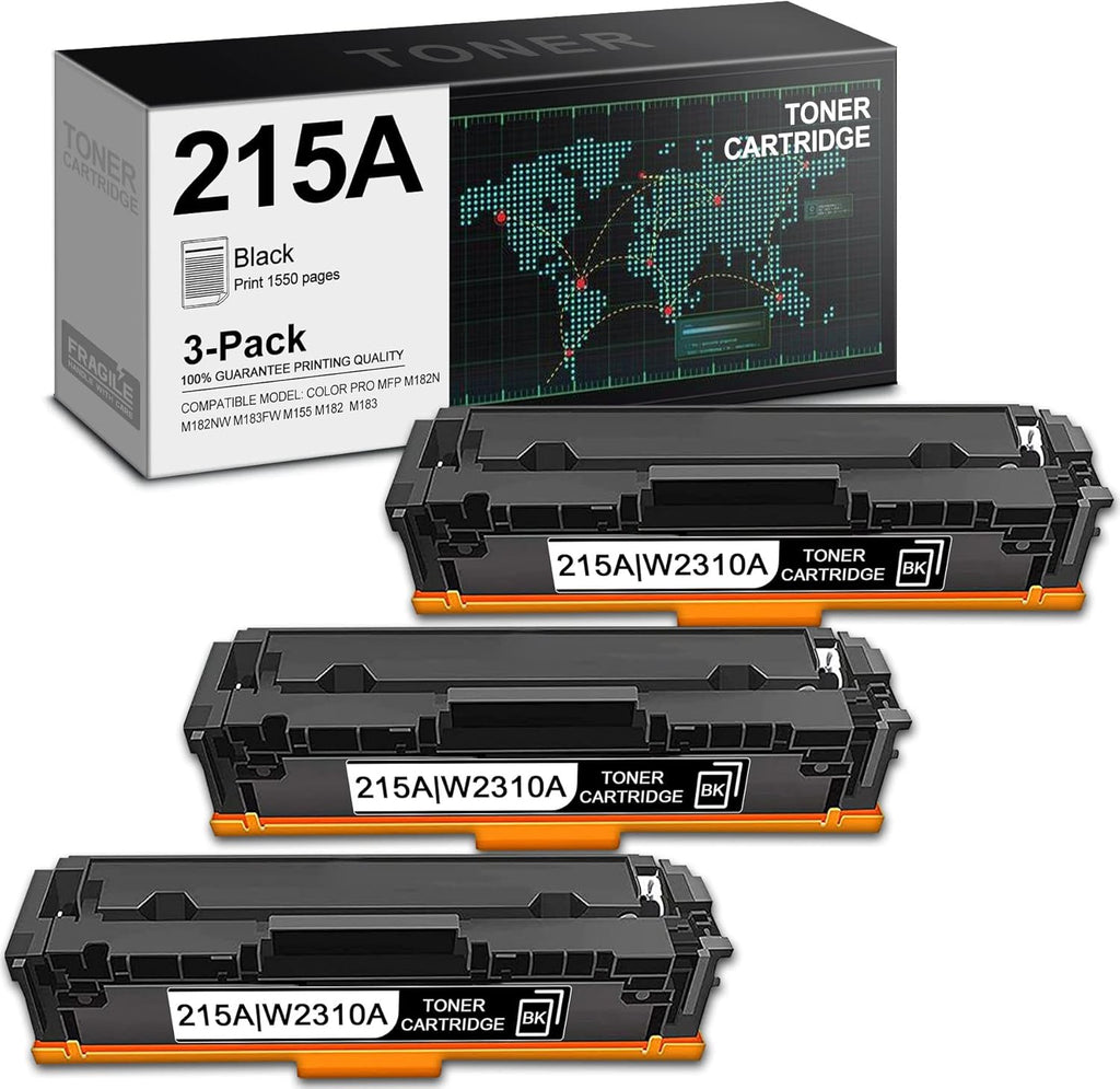 Black 3-Pack Toner Cartridge W119