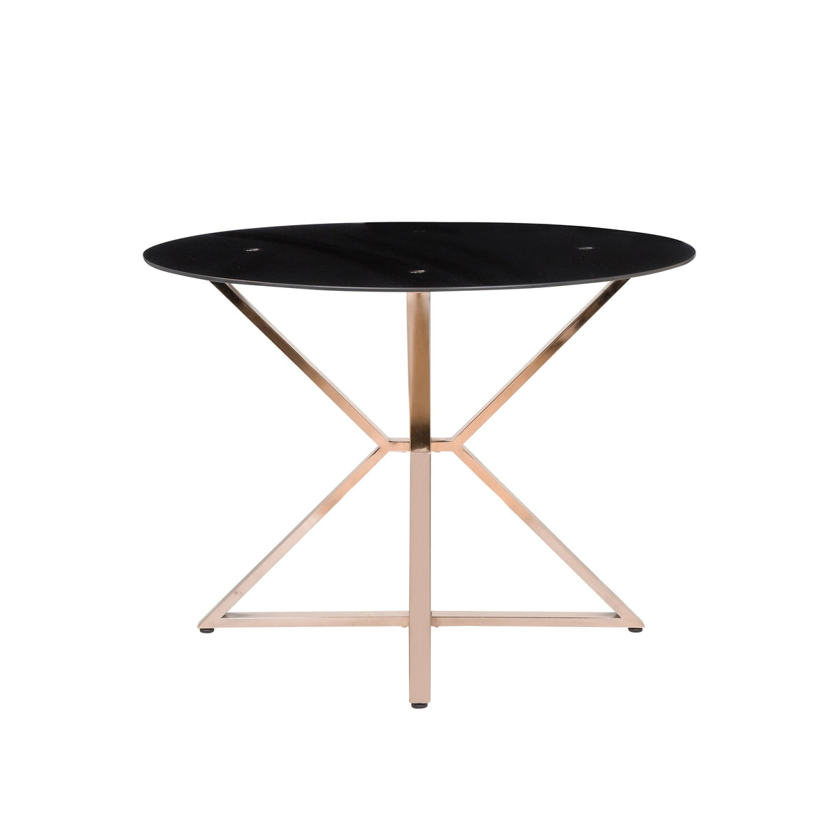 Contemporary Gold 41-in Dining Table F10885