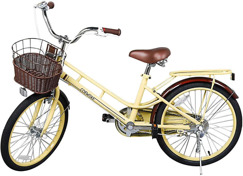 Kids 20 inch Bike with Hand Brake and Kickstand, Pink E855
