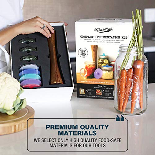 Fermentation Jar Starter Set with Mason Jar, Lids & Weight T567334