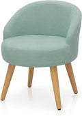 Blue Accent Chair with Wood Legs A5554
