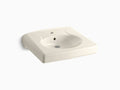 Almond Commercial Bathroom Sink with Single Faucet Hole B583829