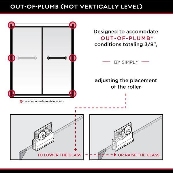 Semi-Frameless Sliding Bathtub Door in Chrome with Tranquility Glass A610