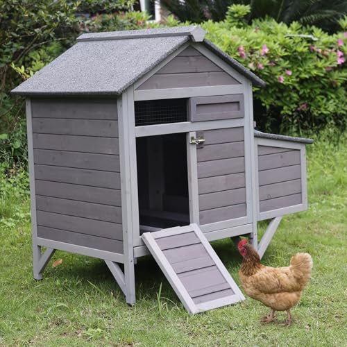 Chicken Coop with Nesting Box Waterproof Duck Coop C56375