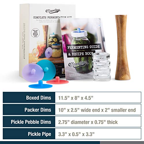 Fermentation Jar Starter Set with Mason Jar, Lids & Weight T567334