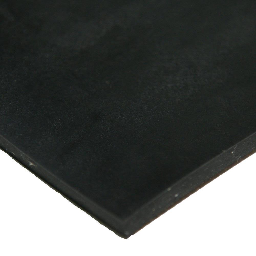 Black 3/16 in. x 36 in. x 72 in. Rubber Sheet F853