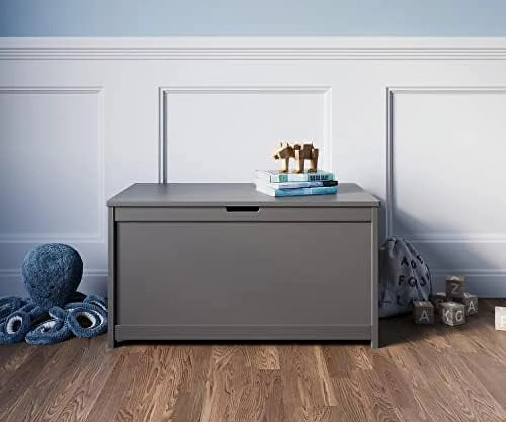 32” Wood Toy Box Chest with 2 Safety Hinges T50542