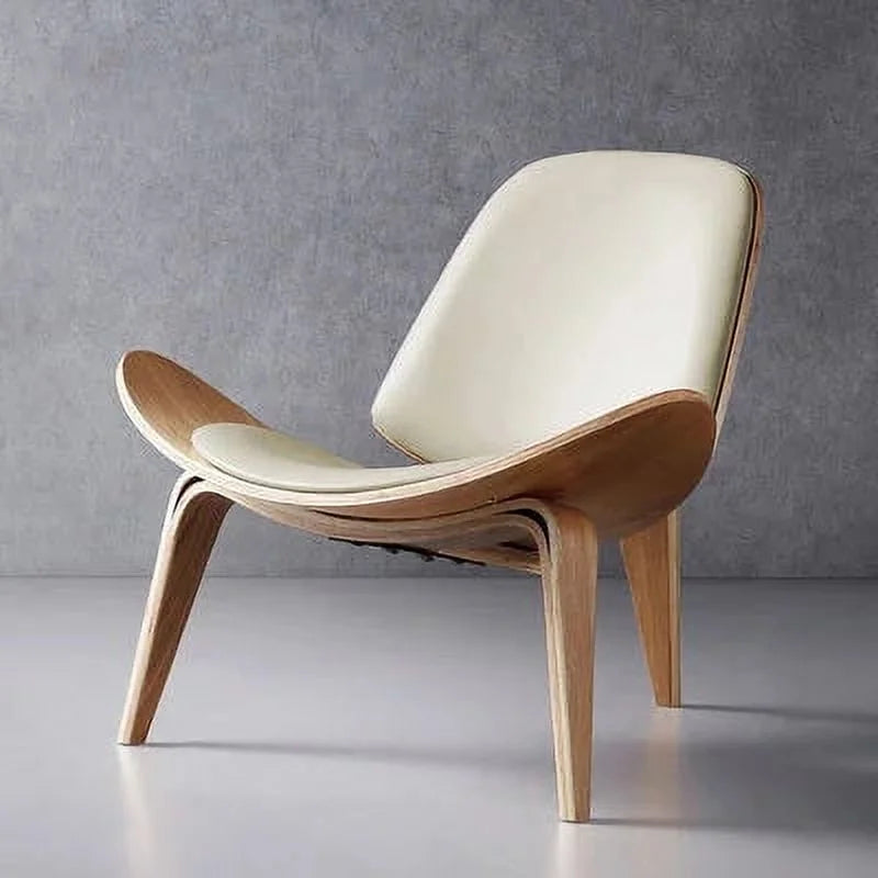 Ash Plywood Fabric Upholstery Lounge Chairs N854