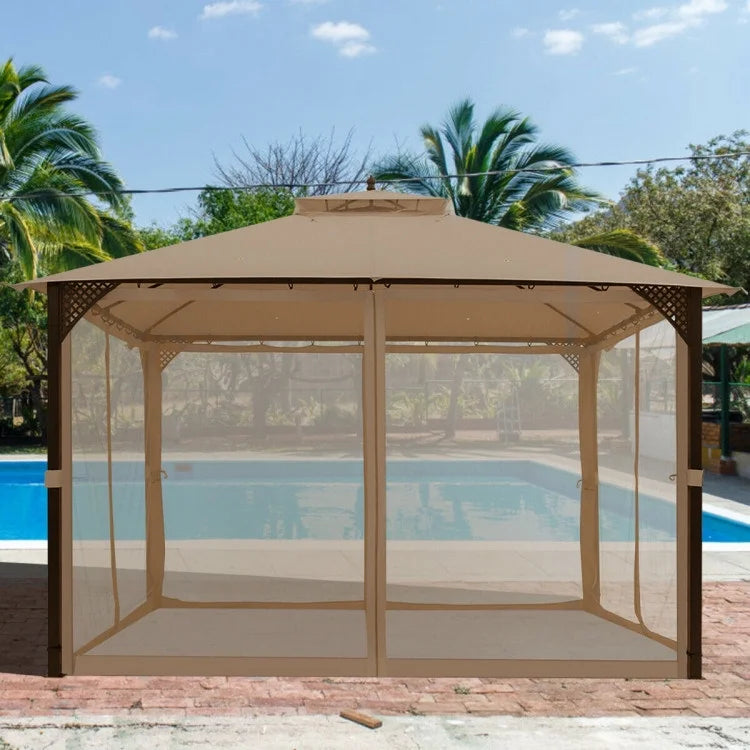 Patio Gazebo with Netting Z308