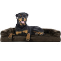 Orthopedic Ultra Plush Sofa-Style Pet Bed, Espresso, Jumbo F605