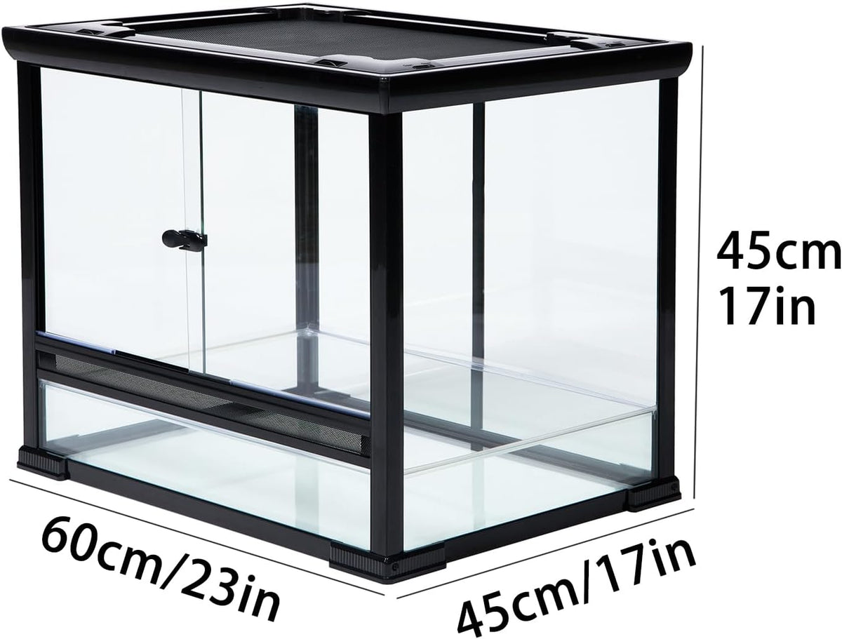 32 Gallon Reptile Glass Tank with Top Ventilation W891357
