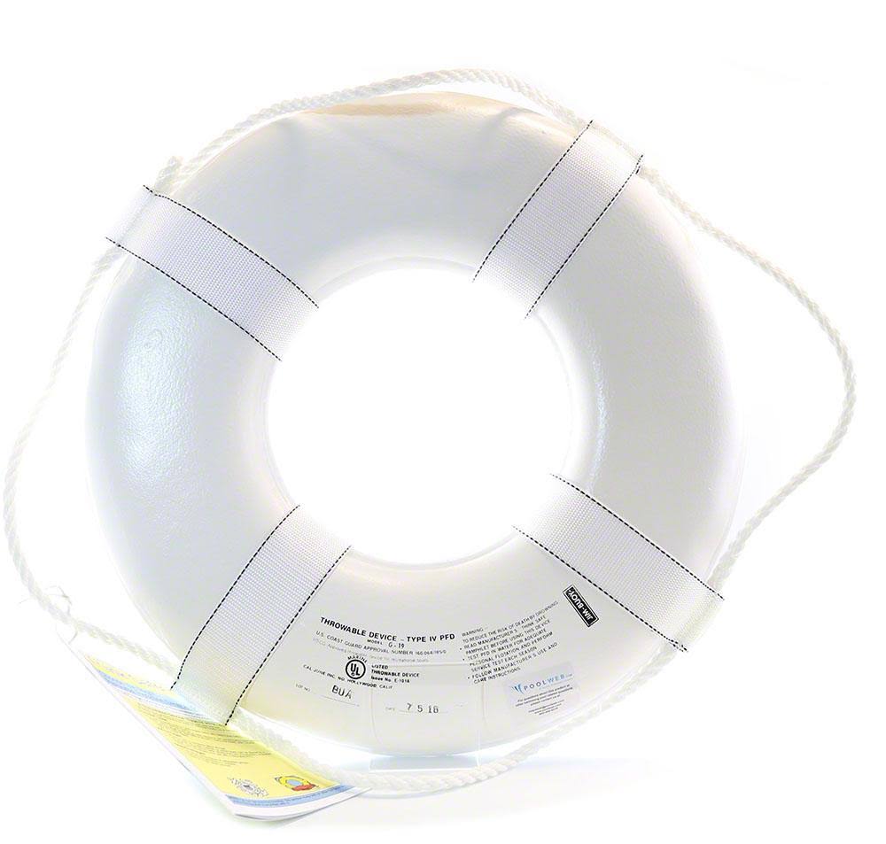 White Ring Buoy with Straps Q3463