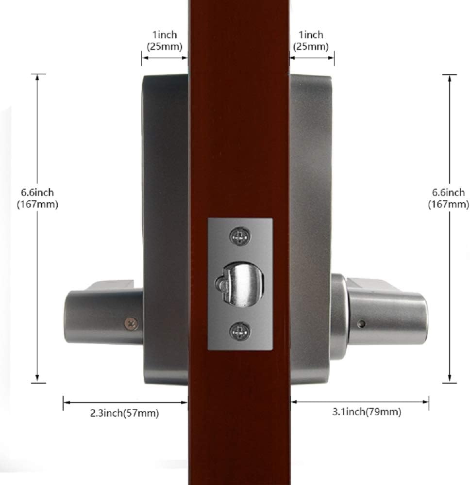 4-in-1 Electronic Door Lock Fingerprint Password RFID Card Keyless Smart Lock Pack of 2 A3872