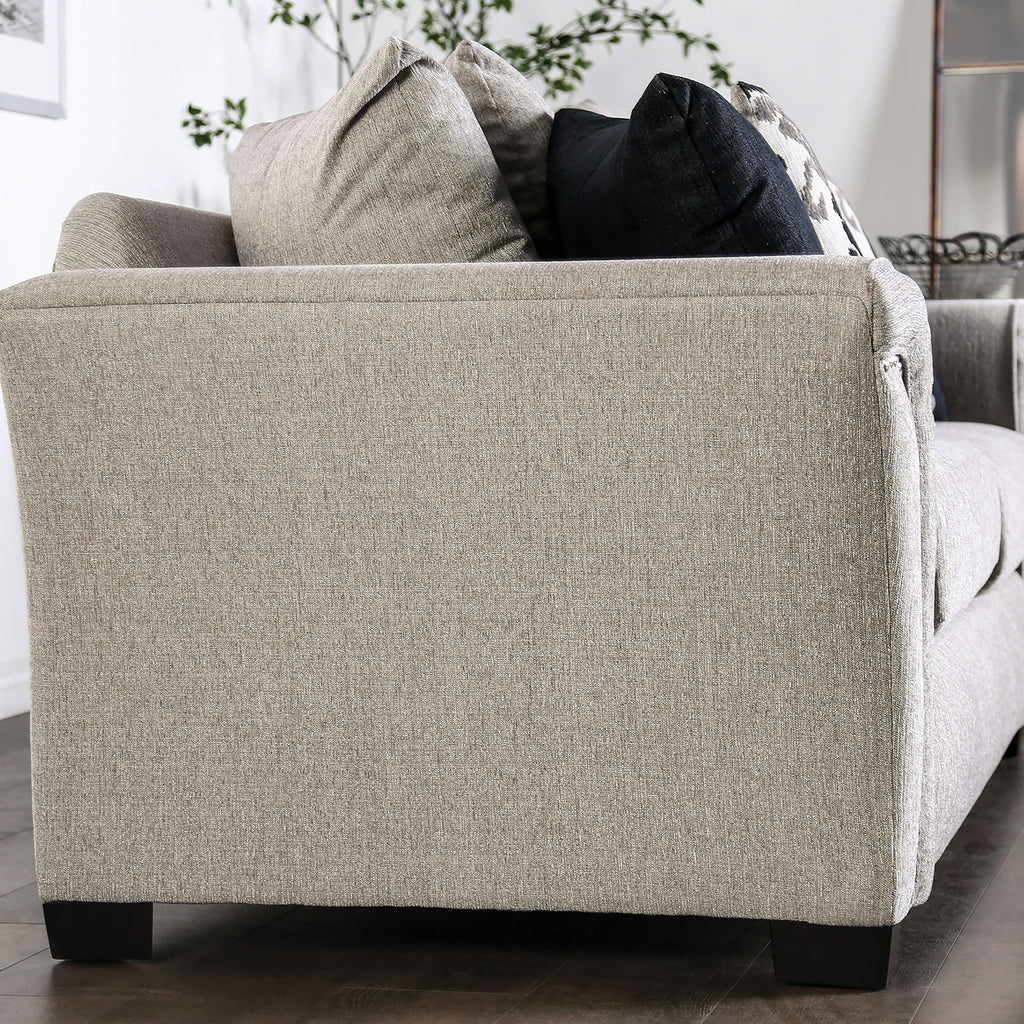 Light Taupe Fabric Upholstered Sofa G287004