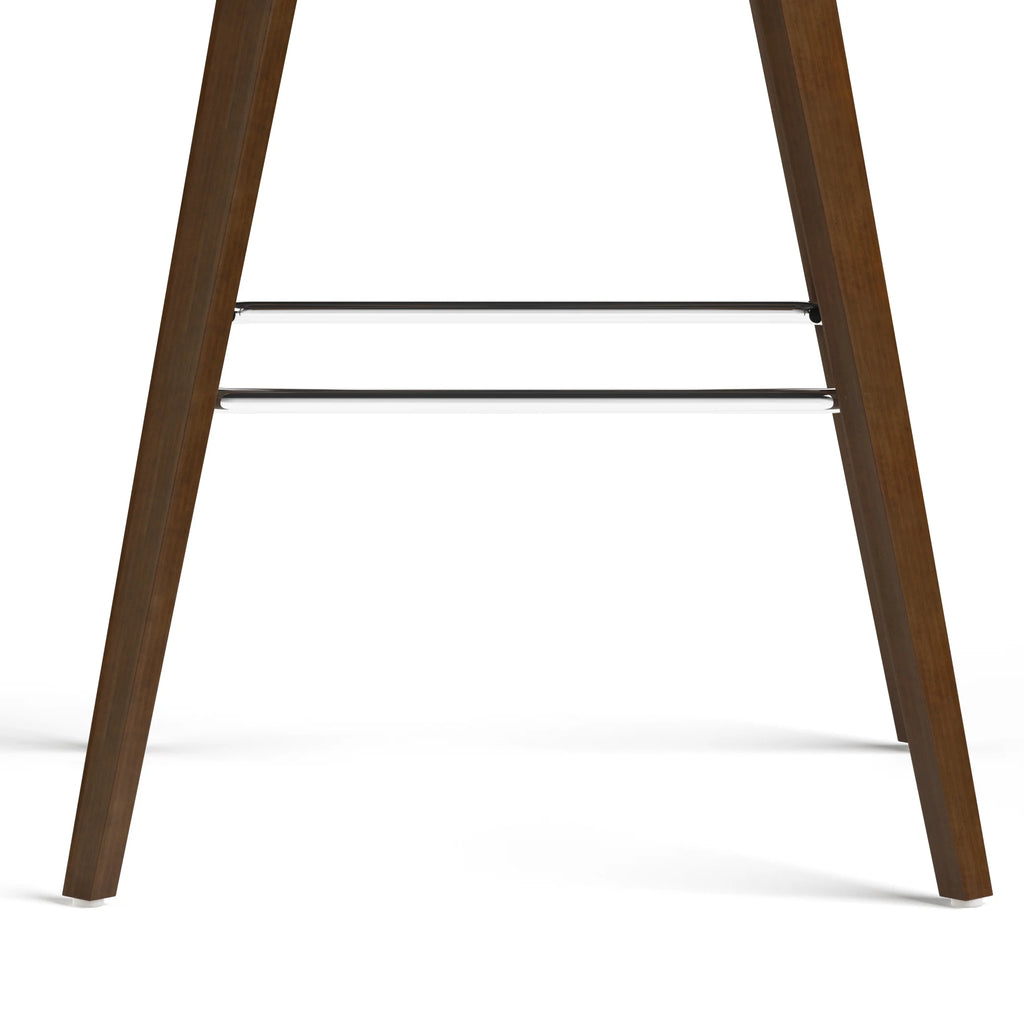 Dark Brown Faux Leather Stool Y683