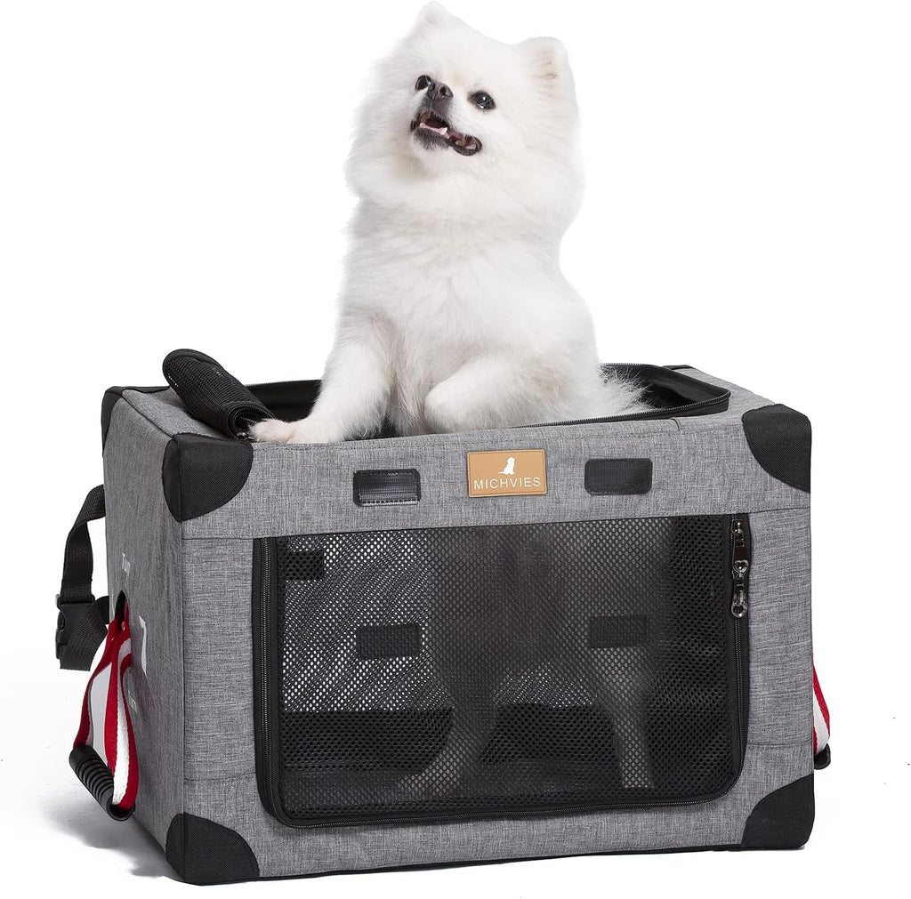 Army Green Large Portable Dog Crate with Carrying Bag B2628